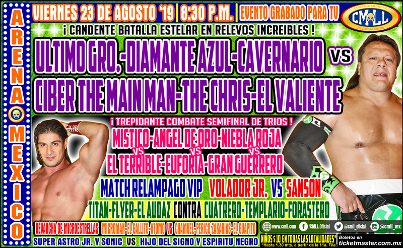 Los eventos de lucha libre del 22 al 28 de agosto.