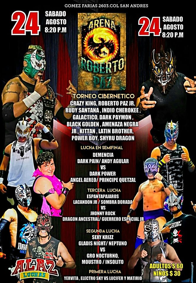 Los eventos de lucha libre del 22 al 28 de agosto.