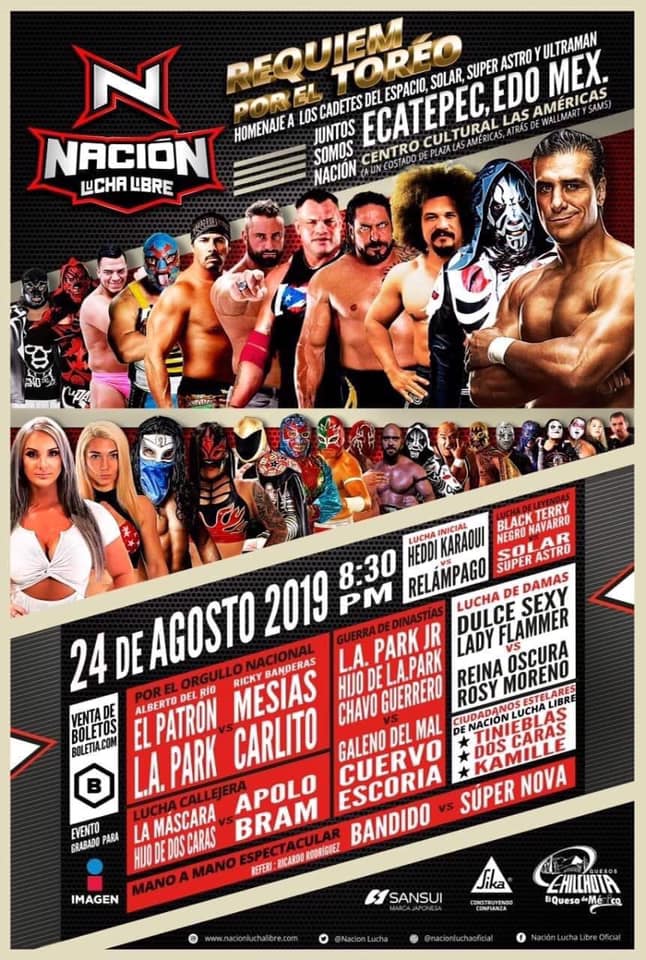 Los eventos de lucha libre del 22 al 28 de agosto.