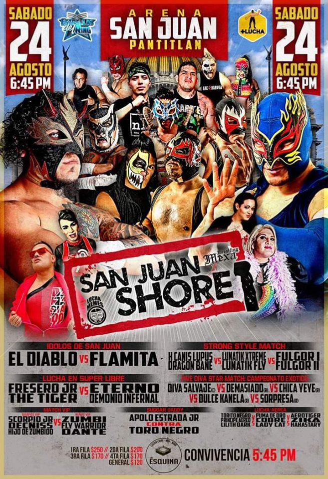 Los eventos de lucha libre del 22 al 28 de agosto.
