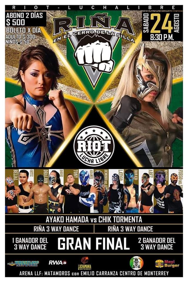 Los eventos de lucha libre del 22 al 28 de agosto.