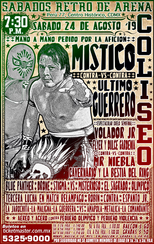 Los eventos de lucha libre del 22 al 28 de agosto.