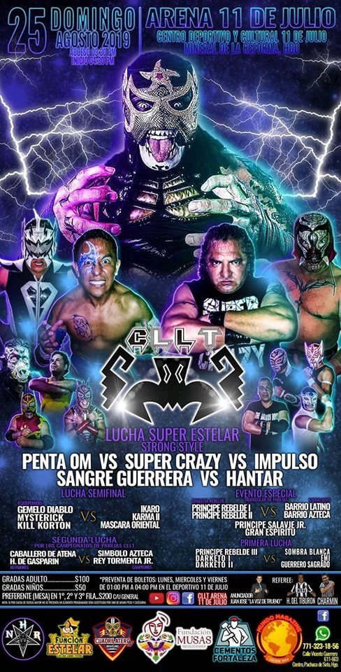 Los eventos de lucha libre del 22 al 28 de agosto.