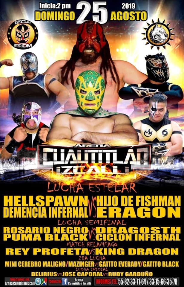 Los eventos de lucha libre del 22 al 28 de agosto.
