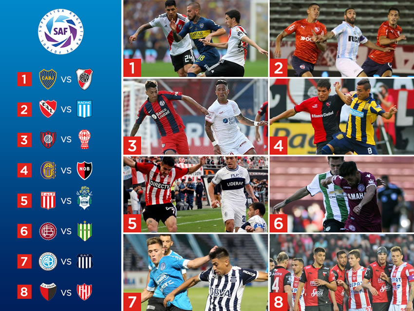 En la Superliga argentina destaca el Boca Juniors vs. River Plate, Independiente vs Racing y más
