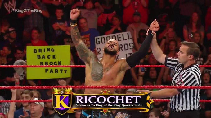 Ricochet consiguió su pase a la siguiente ronda. (Foto: WWE)