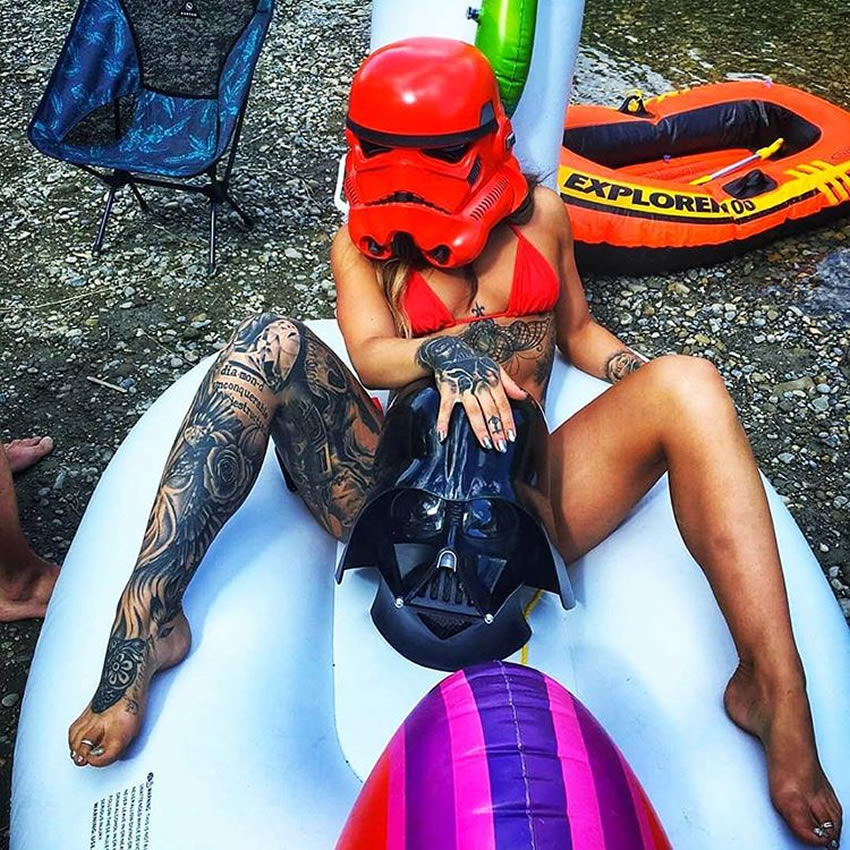 Las chicas más bellas en el cosplay de Star Wars. Foto: @dirtydroid
