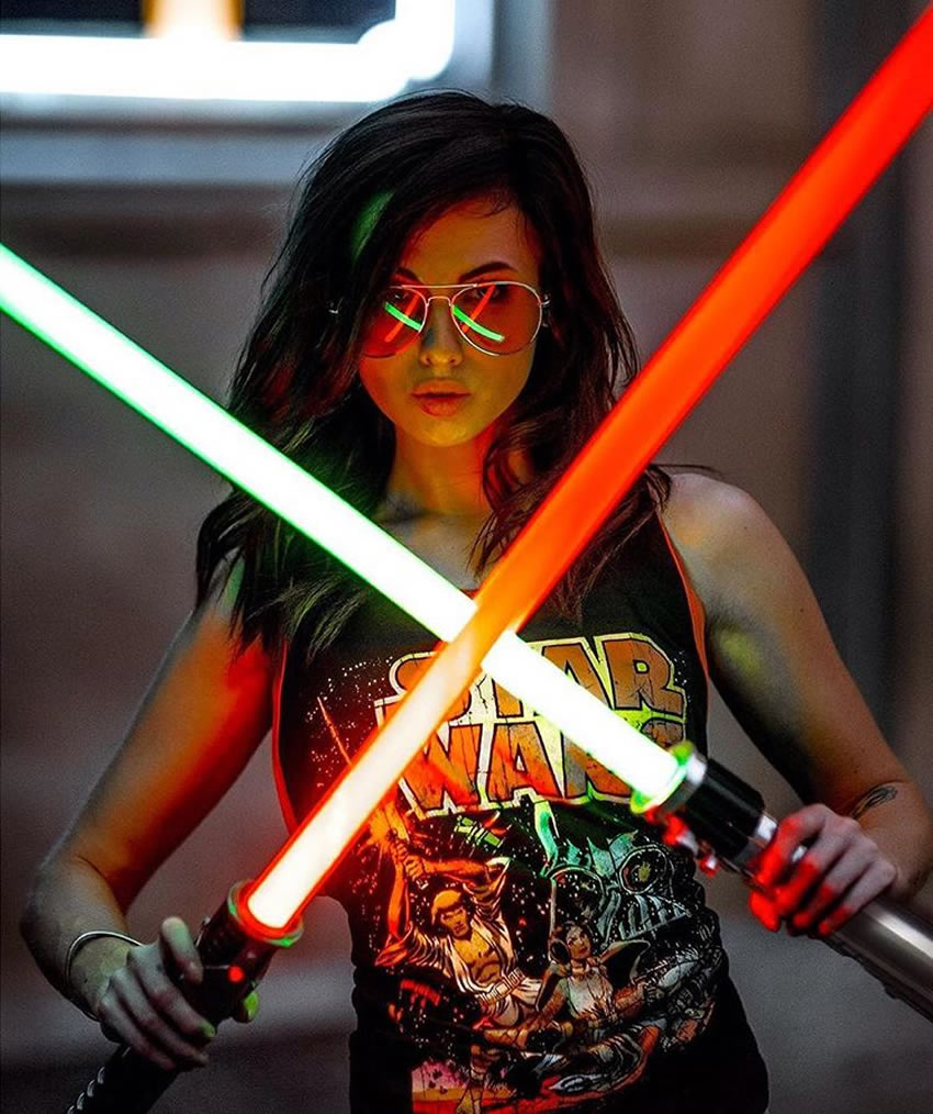 Las chicas más bellas en el cosplay de Star Wars. Foto: @dirtydroid