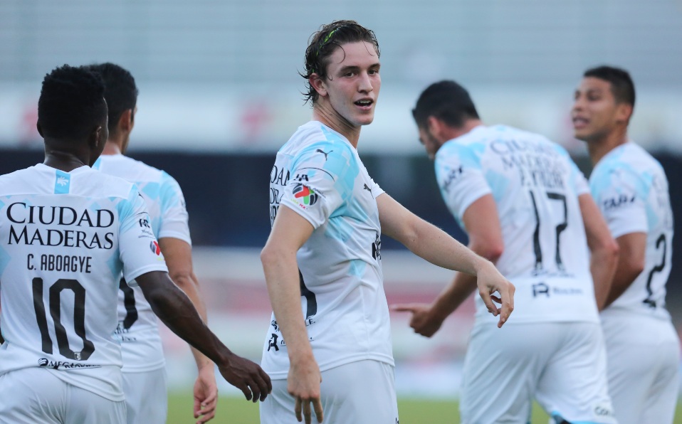 Marcel Ruiz en festejo de gol, durante el juego de la jornada 7 del torneo Apertura 2019. (Foto: Imago7)
