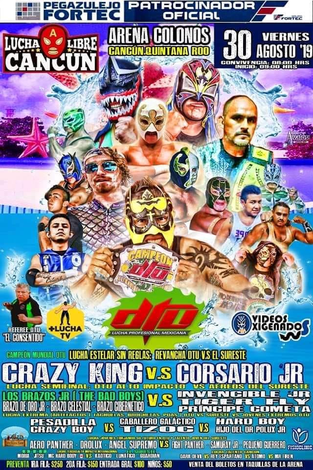 Carteleras de lucha libre del 29 de agosto al 4 de septiembre