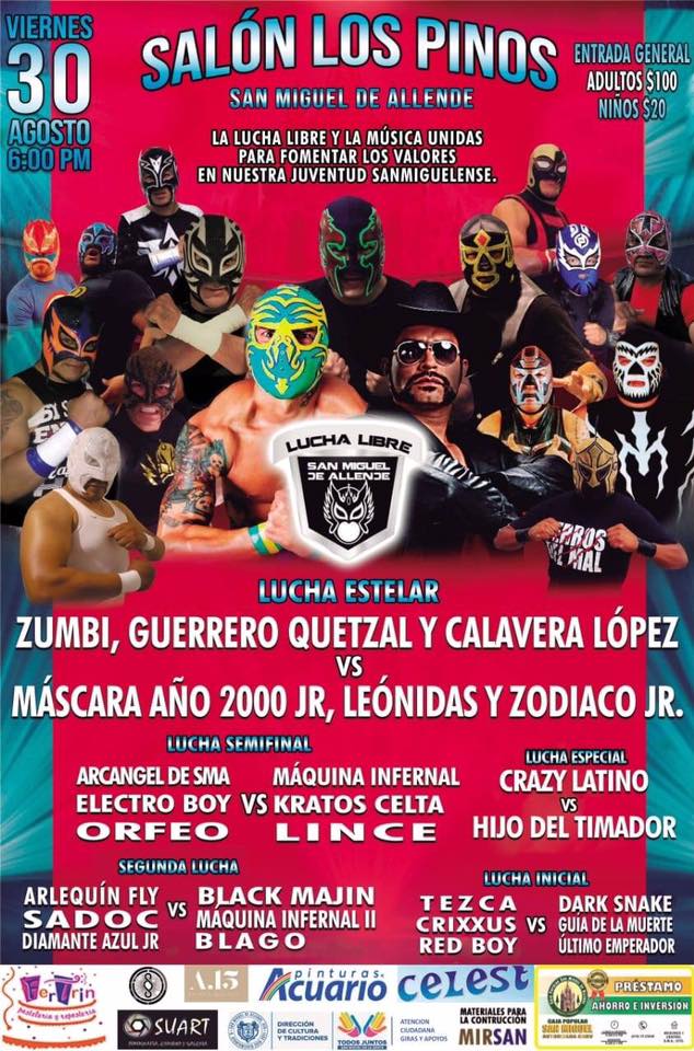 Carteleras de lucha libre del 29 de agosto al 4 de septiembre