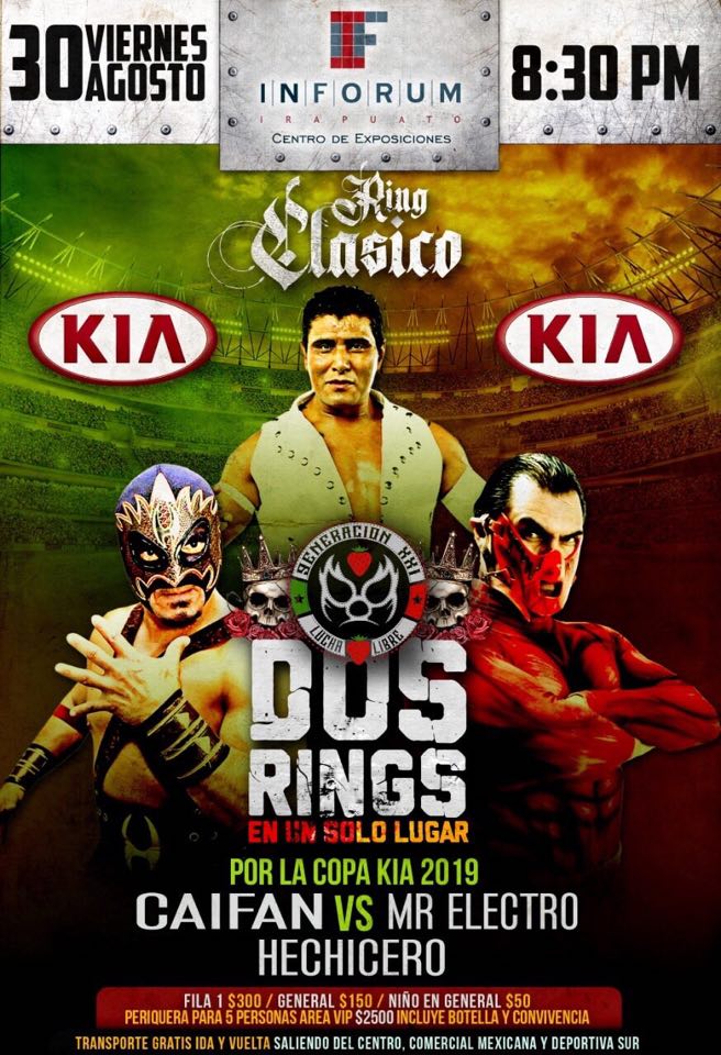 Carteleras de lucha libre del 29 de agosto al 4 de septiembre