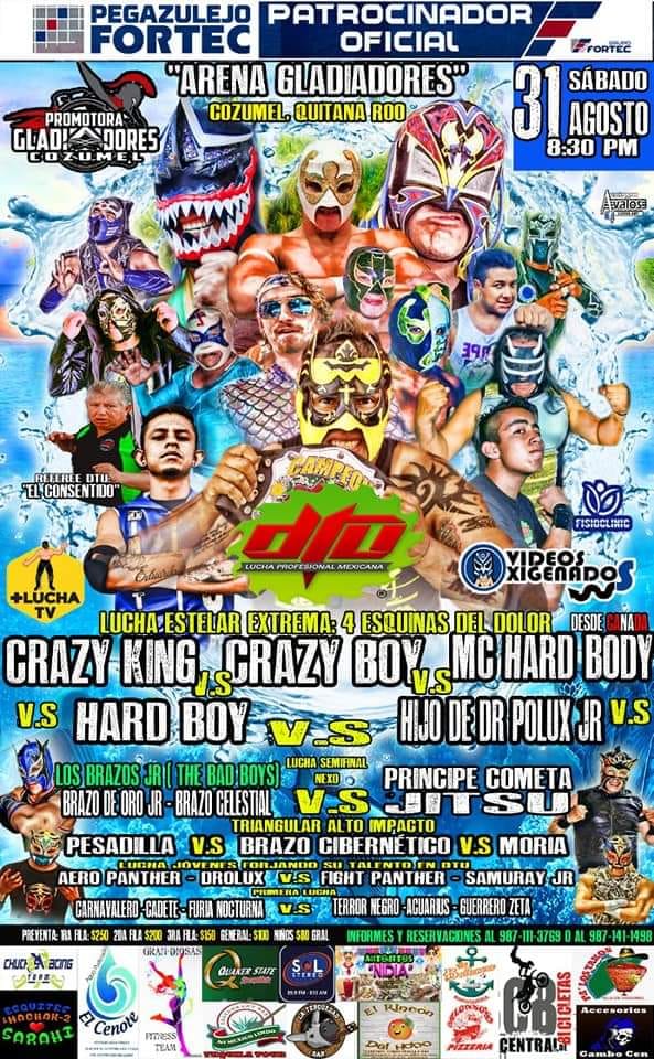 Carteleras de lucha libre del 29 de agosto al 4 de septiembre