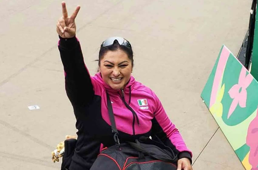 María de los Ángeles Ortiz es tetracampeona parapanamericana en lanzamiento de bala. Foto: @Conade
