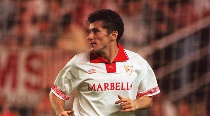 Davor Suker. Antes de pasar al Madrid y convertirse en estrella mundial, pasó por el Sevilla desplegando un alto nivel.