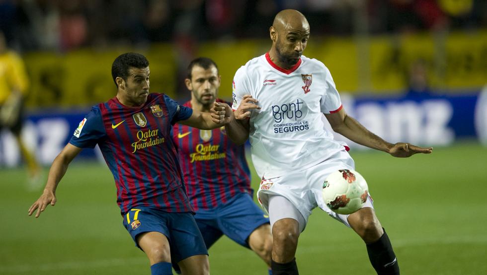 Frederic Kanoute. Jugó de 2005 hasta 2012. Cosechó 136 tantos para convertirse en el cuarto mejor goleador de la historia del Sevilla.