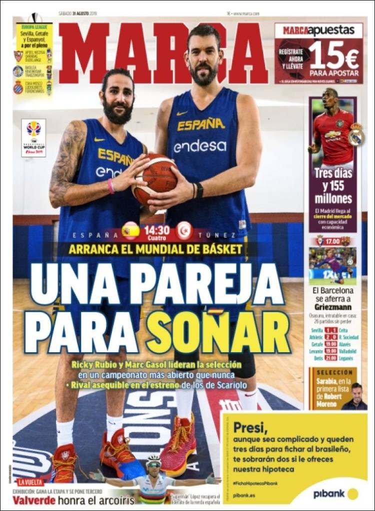 Las mejores portadas deportivas.
