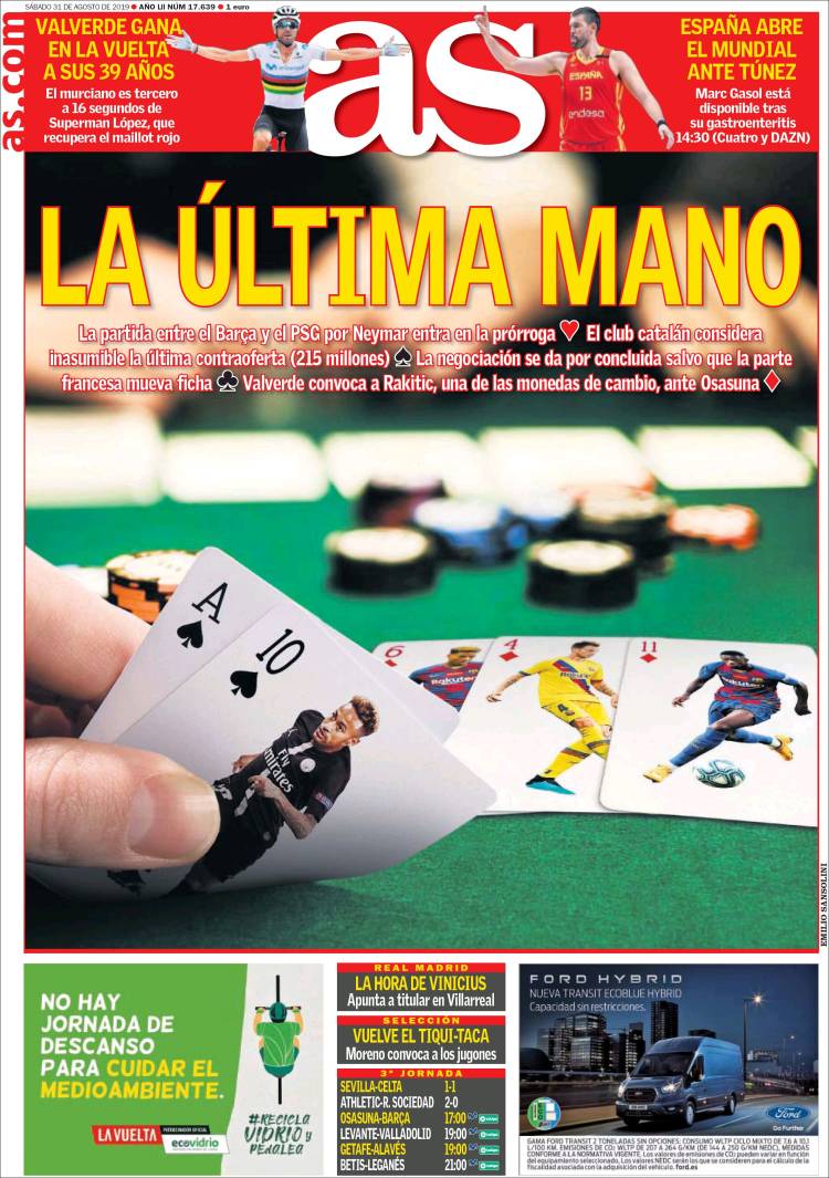 Las mejores portadas deportivas.