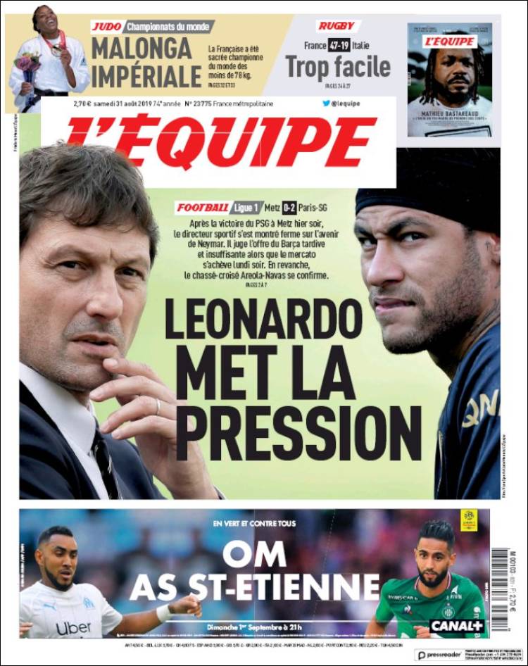 Las mejores portadas deportivas.