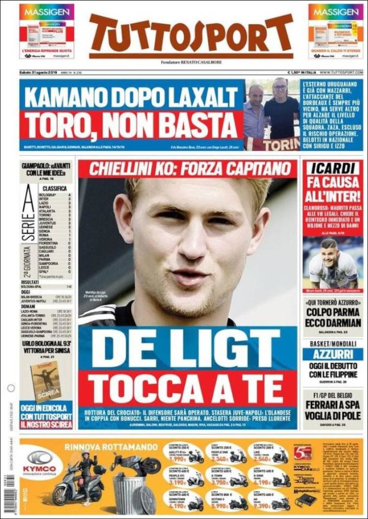 Las mejores portadas deportivas.