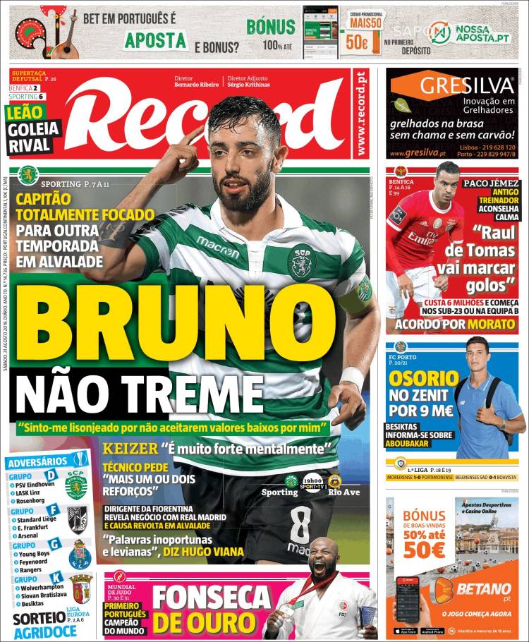 Las mejores portadas deportivas.
