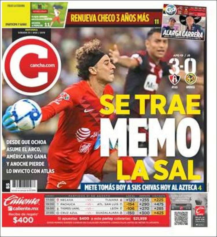 Las mejores portadas deportivas.