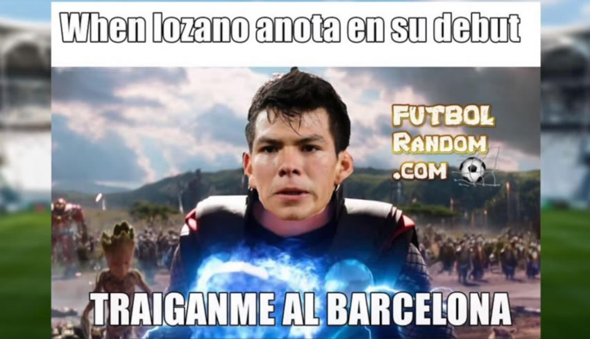 Los mejores memes del debut del Chucky Lozano.