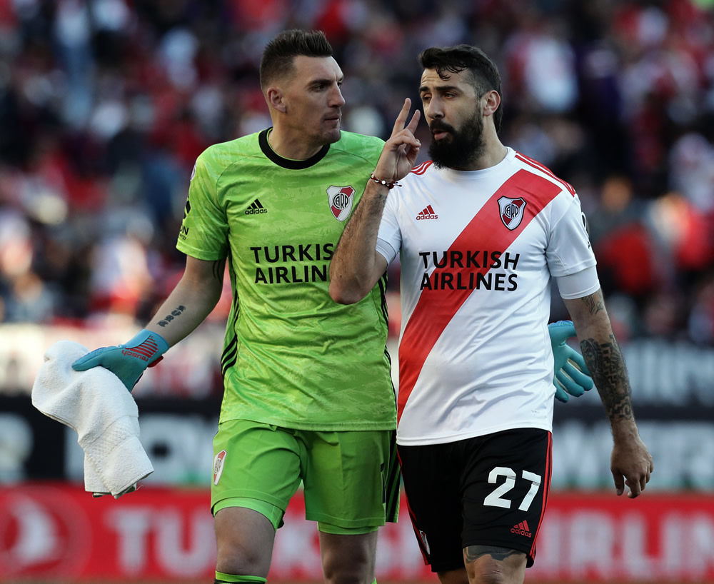 Armani y Pratto, dos de los referentes de River (FOTO: AFP)