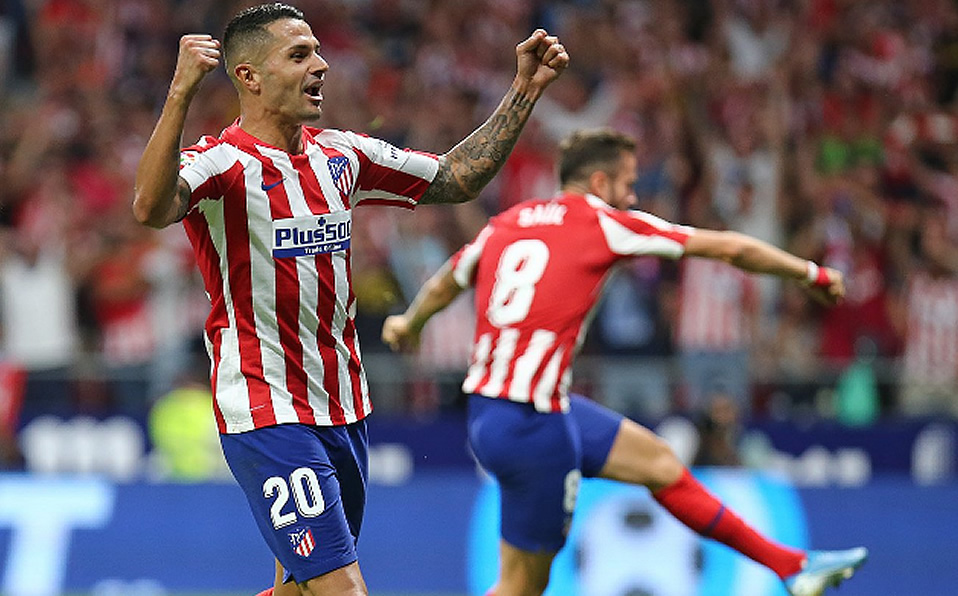 La celebración del triunfo. (Atlético de Madrid)