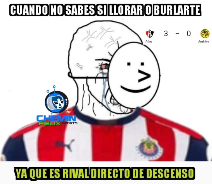 América dejó el invicto, Cruz Azul y Chivas aburrieron. Eso y más en los memes de la J8.