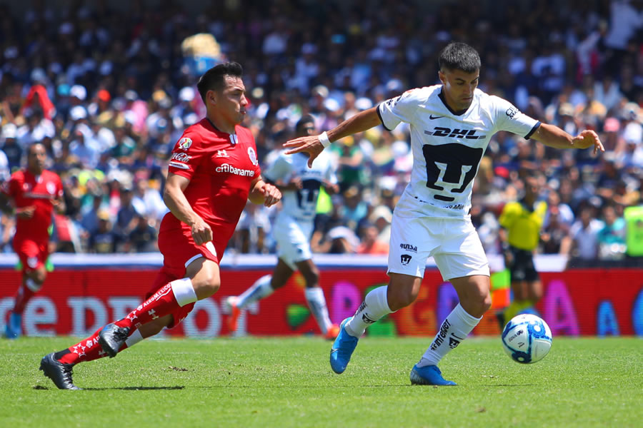 Pumas salvó la victoria ante Toluca. (Foto: Imago 7)