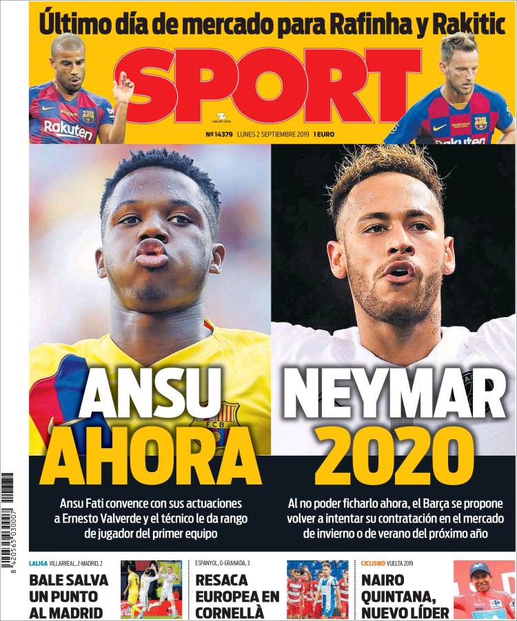 Las mejores portadas deportivas.