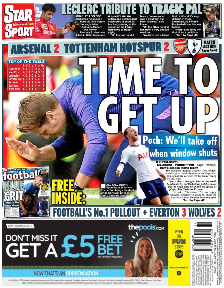 Las mejores portadas deportivas.