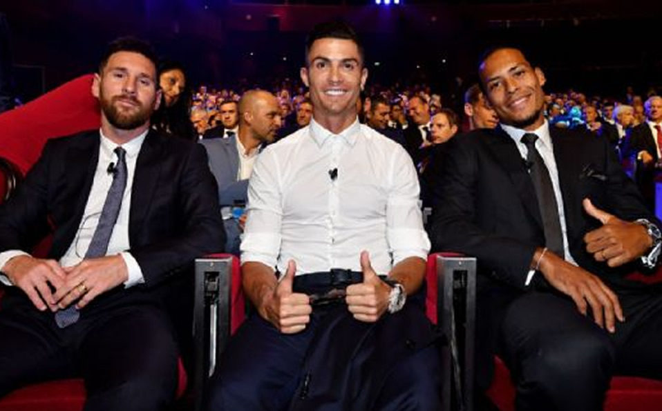 Messi, Ronaldo y Van Dijk. (Foto: AFP)
