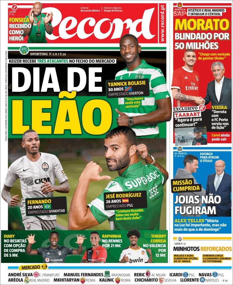 Las mejores portadas deportivas.