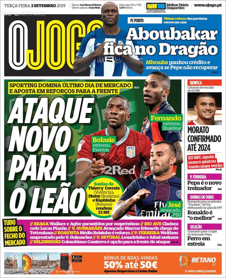 Las mejores portadas deportivas.