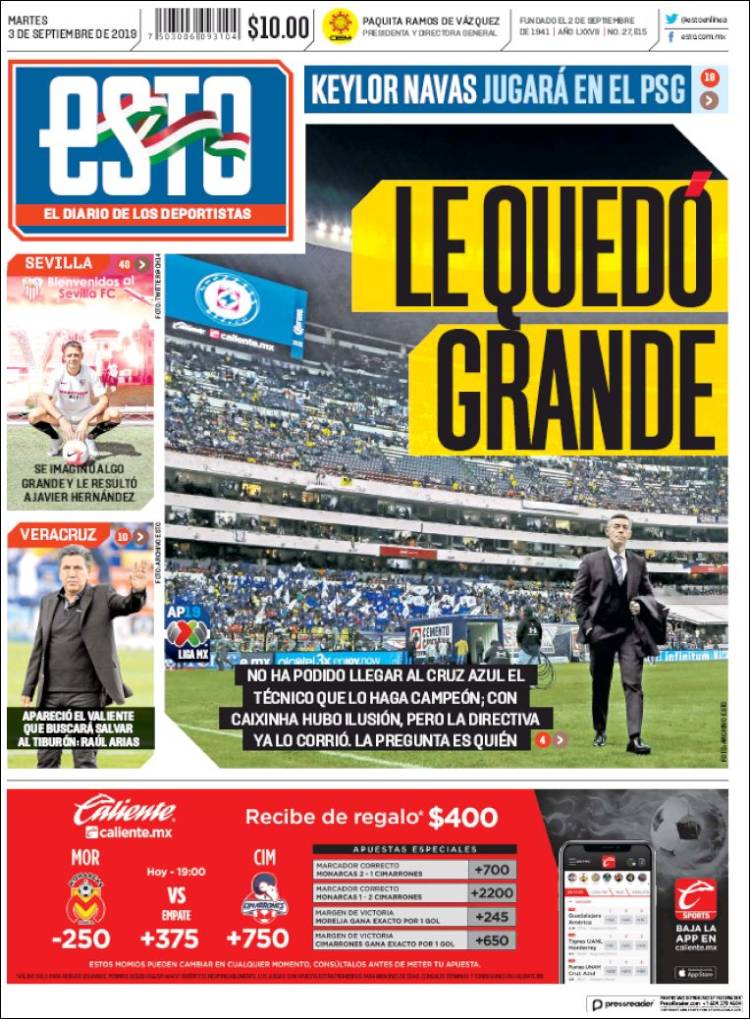 Las mejores portadas deportivas.