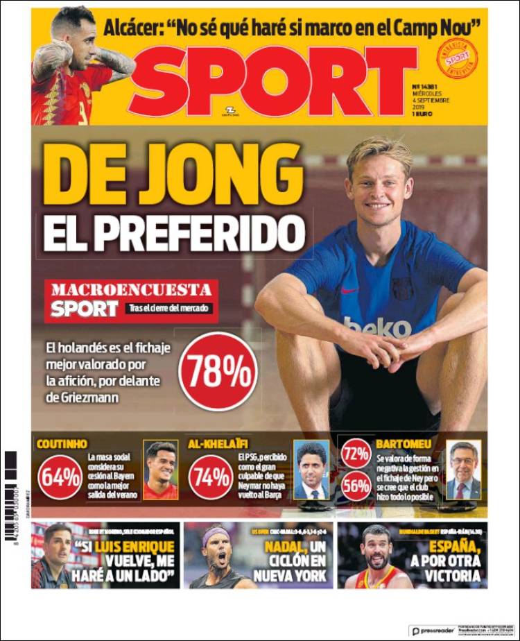 Las mejores portadas deportivas.