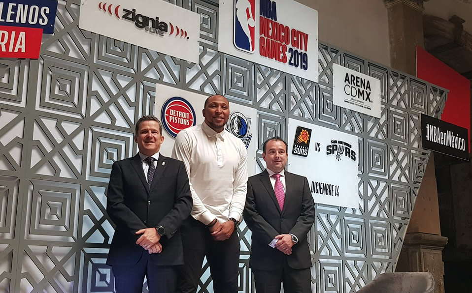 Shawn Marion es el embajador de los Juegos NBA México 2019. (MT)