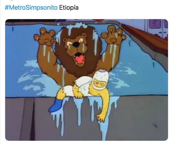 Las estaciones del Metro al estilo de los Simpsons.