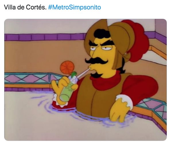 Las estaciones del Metro al estilo de los Simpsons.