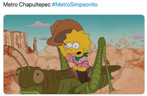Las estaciones del Metro al estilo de los Simpsons.