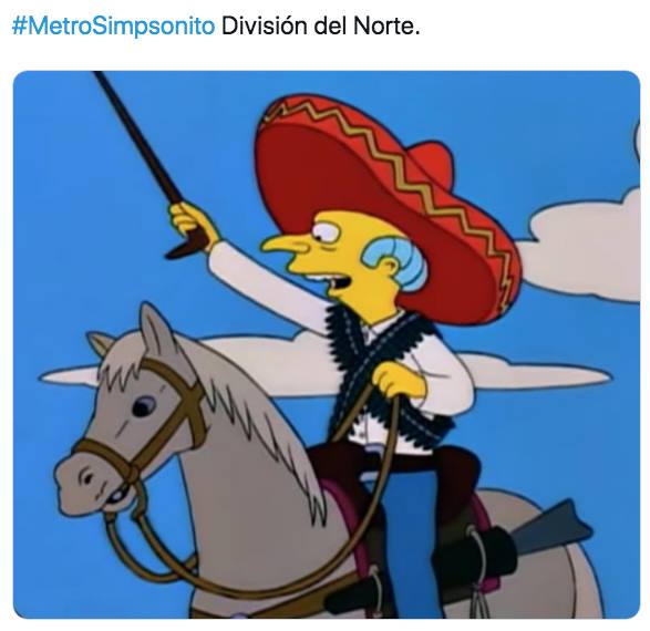 Las estaciones del Metro al estilo de los Simpsons.