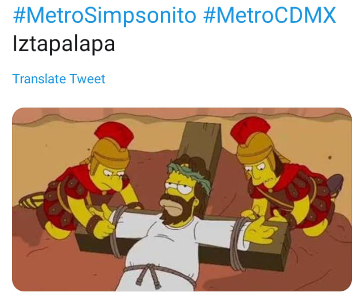 Las estaciones del Metro al estilo de los Simpsons.