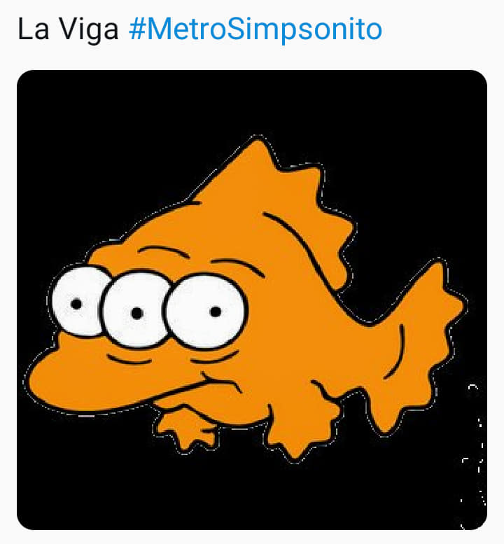 Las estaciones del Metro al estilo de los Simpsons.
