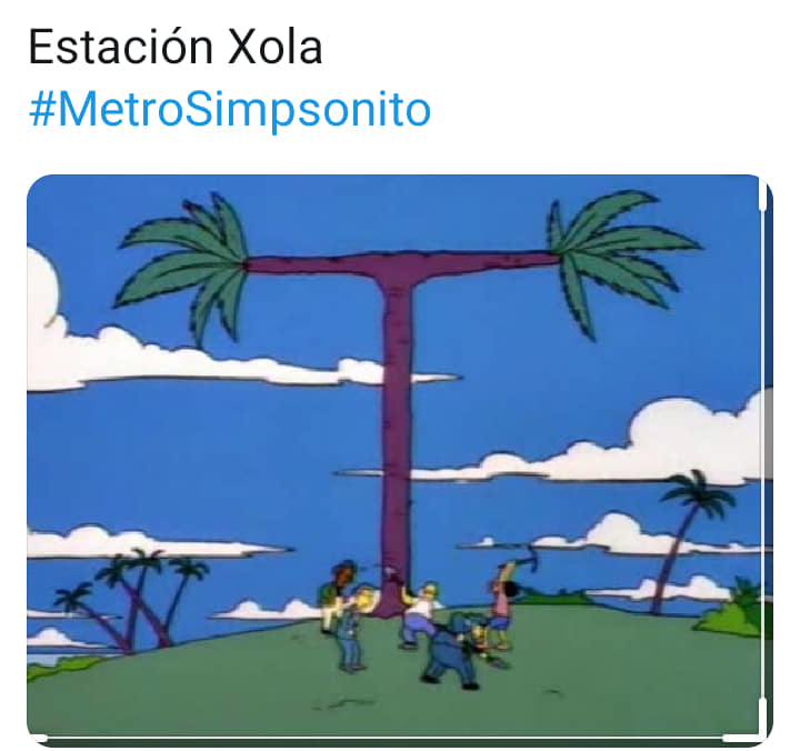 Las estaciones del Metro al estilo de los Simpsons.