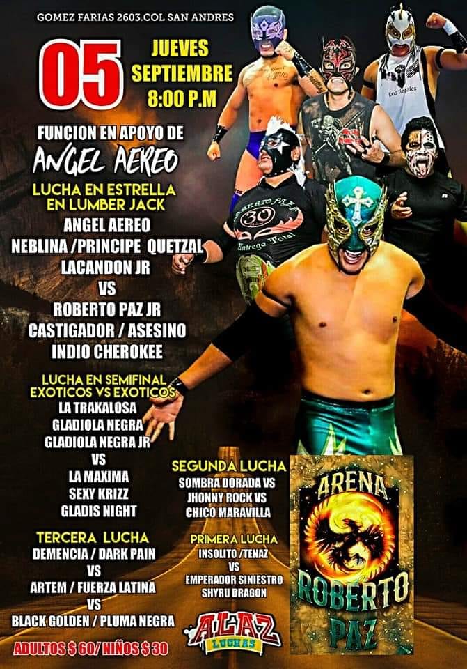 Los eventos de lucha libre del 5 al 11 de septiembre.