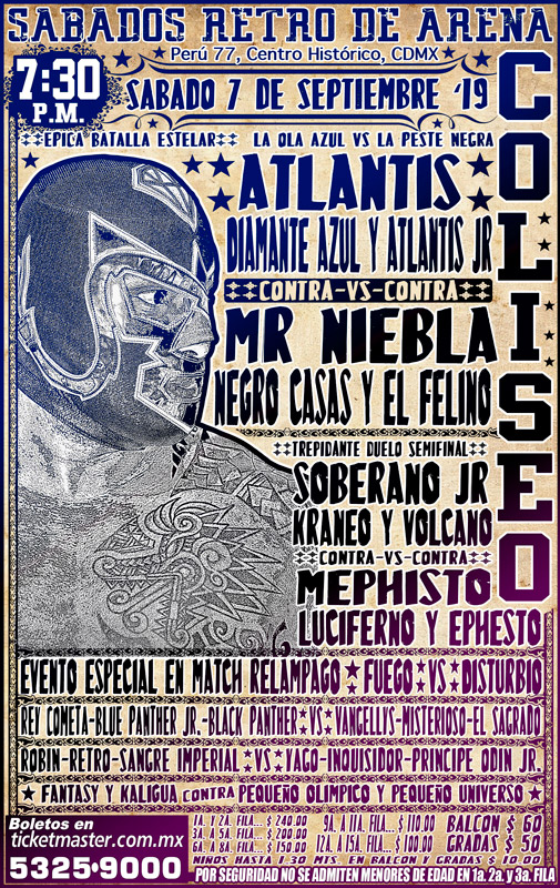 Los eventos de lucha libre del 5 al 11 de septiembre.