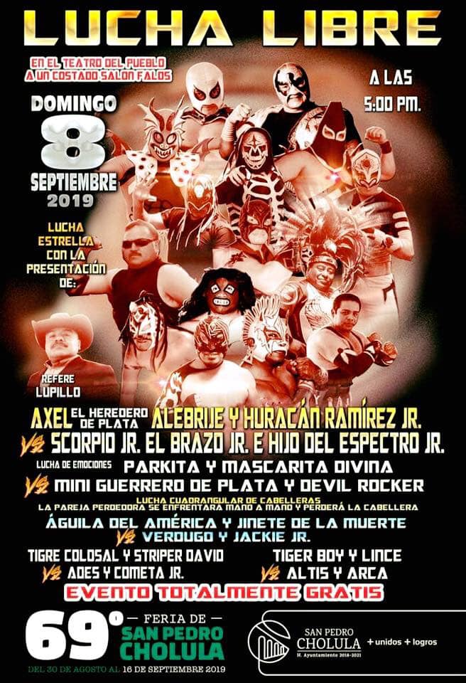 Los eventos de lucha libre del 5 al 11 de septiembre.