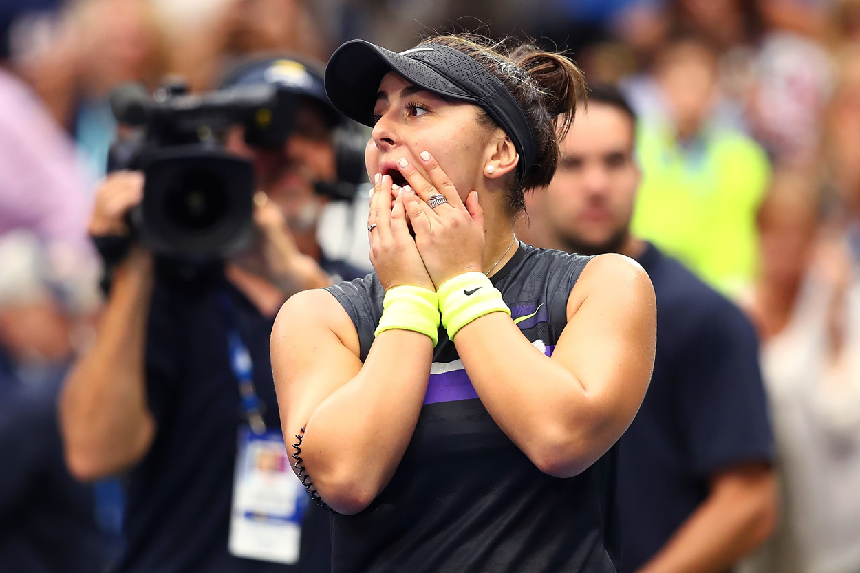 Nacida en Canadá pero de sangre rumana, Bianca Andreescu hizo historia en el tenis . (Foto: US Open)